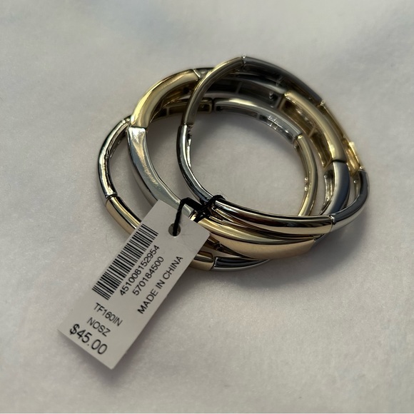 WHBM Stretch Bracelet in Silver and Gold Tones - Picture 6 of 8